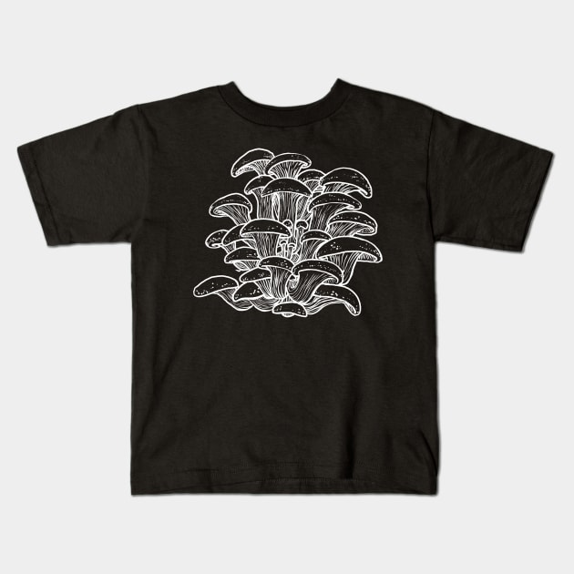 Oyster Mushrooms Kids T-Shirt by mycologist